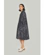 Silver stick dress with zipper