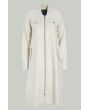 Silver stick dress with zipper