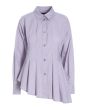 Core cotton asymmetrical shirt