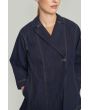 Globe rib blouse with 3/4 sleeve