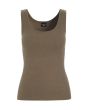 Globe rib tank top