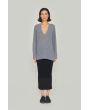 Cloud cashmere bluse med slids