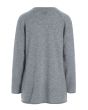 Cloud cashmere bluse med slids
