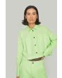 Lazy linen short jacket