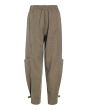 Lazy linen trousers with buckle