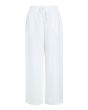 Lazy linen straight pants