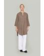 Vellum voile shirt with zipper