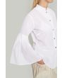 Vellum voile shirt with wide sleeves