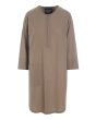 Vellum voile shirt with zipper