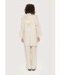Lazy linen jacket with flowers
