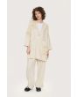 Lazy linen jacket with flowers