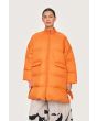 Feather down coat with zipper