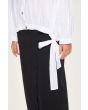 Core cotton shirt with drawstring