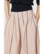 Fukkura poplin skirt with piping