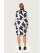 Seersucker bloom dress with elastic details