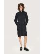 Seersucker dress with elastic details