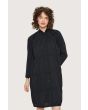Seersucker dress with elastic details