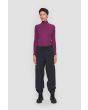 Globe rib turtleneck blouse