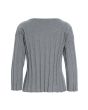 Saku knit rib-knit blouse