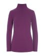 Globe rib turtleneck blouse