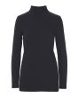 Globe rib turtleneck blouse