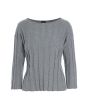 Saku knit rib-knit blouse