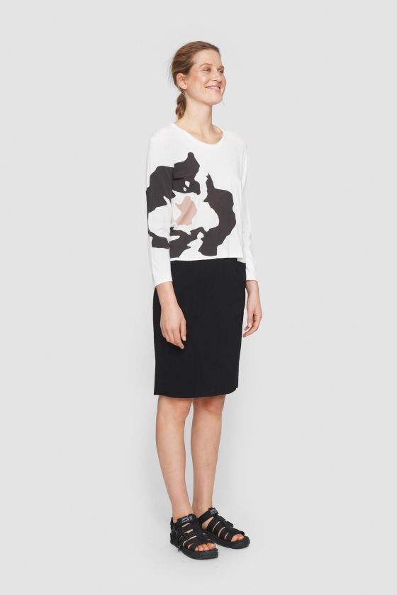 Floret knit blouse