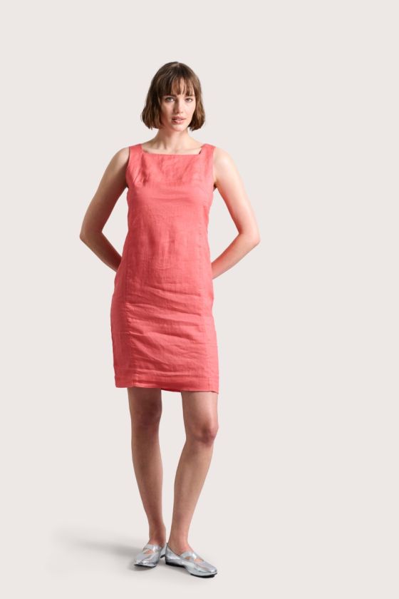 Airy linen short dress