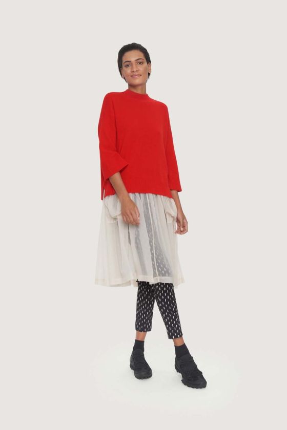 Cloud cashmere blouse