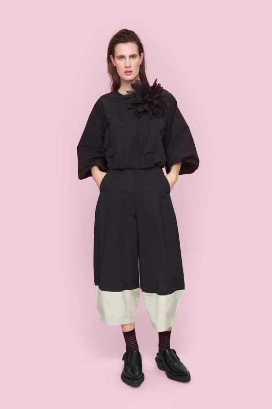 Fukkura poplin pants