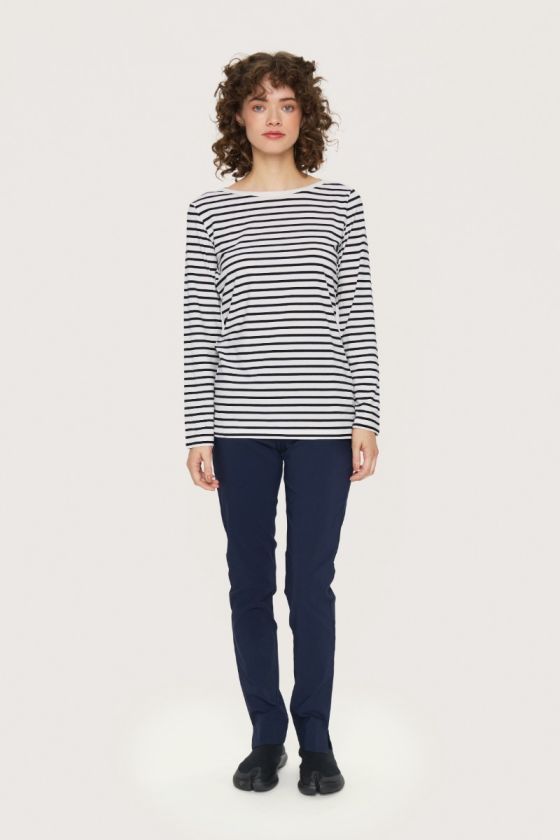 Magic stretch trousers with slits b length