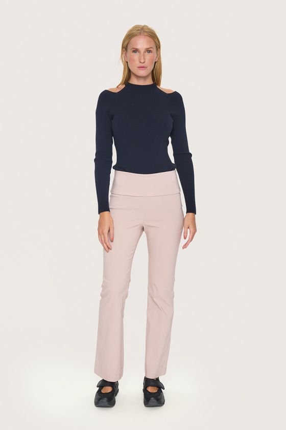 Magic stretch long flared trousers