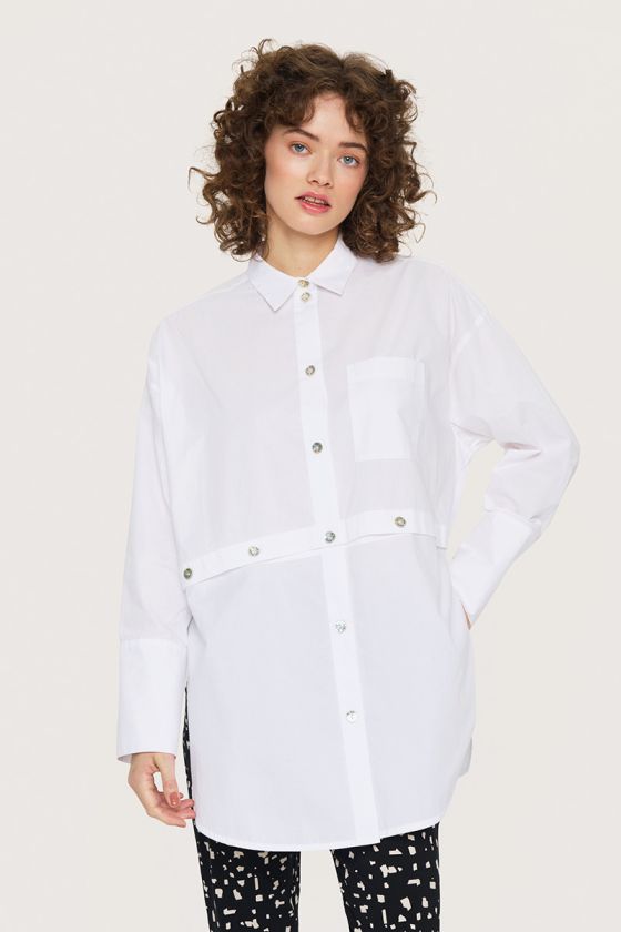 Core cotton oversized shirt