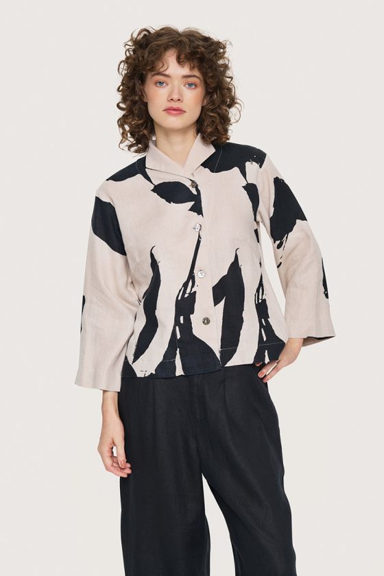 Shadow blossom short jacket