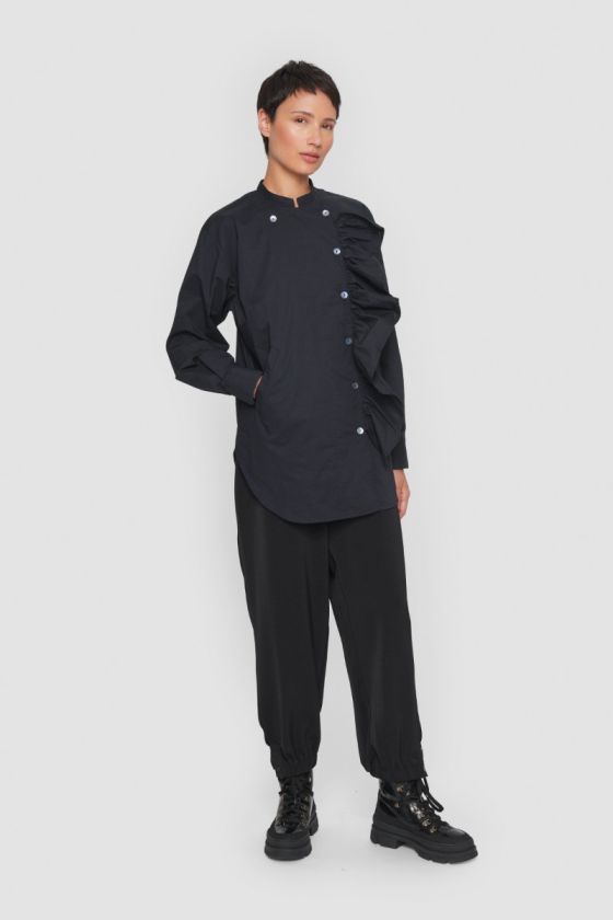 Core cotton flounce shirt