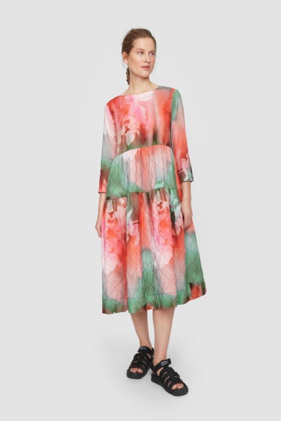 Colour dream & domino FSC long dress